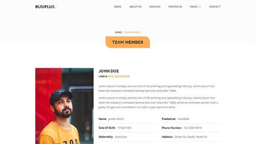 Image Preview of Member Profile Product