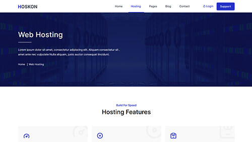 Image Preview of Web Hosting Product