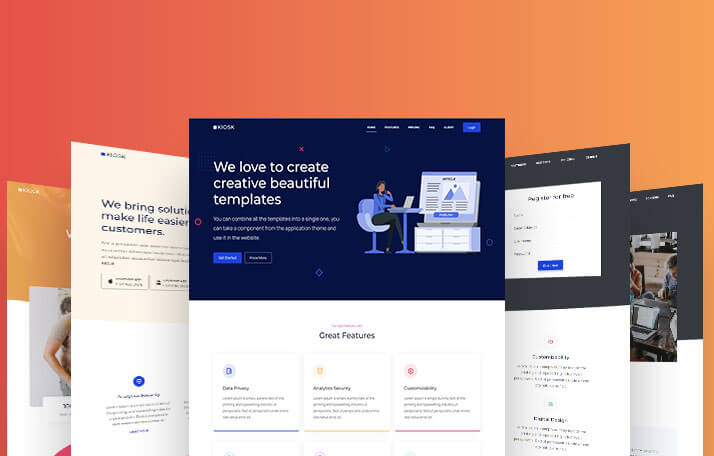 Feature Image of Kiosk – Multipurpose Bootstrap & HTML Templates for Startups, Agencies, and Portfolios Template