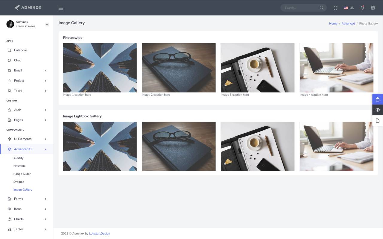 Image Gallery with LightGallery