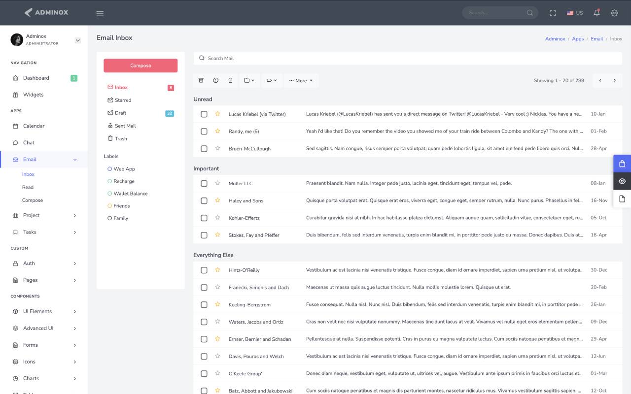 Email Inbox