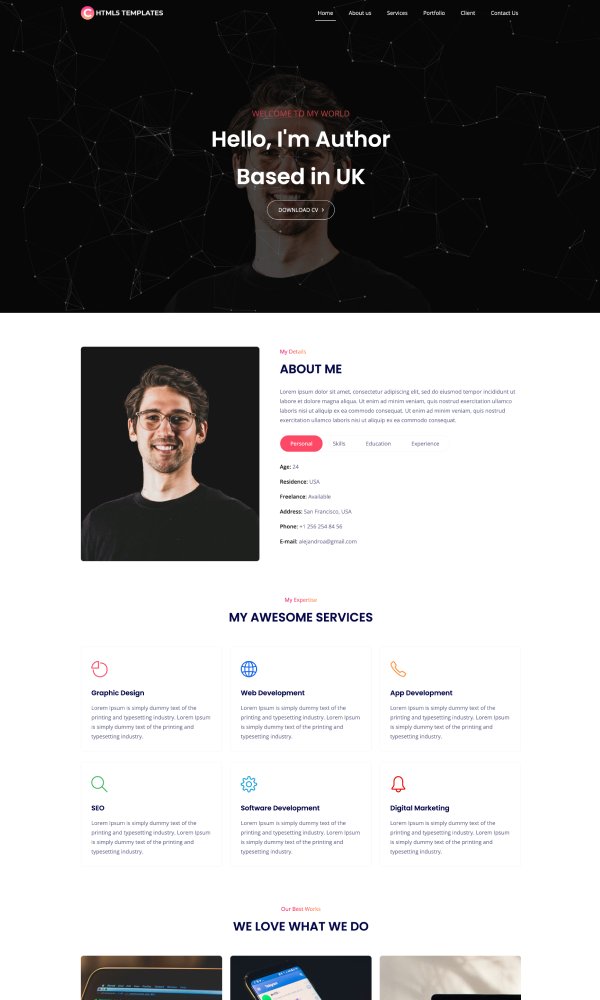 What We Do – Bootstrap Template