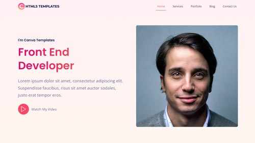 Canva Homepage Overview – Bootstrap Portolio landing pages