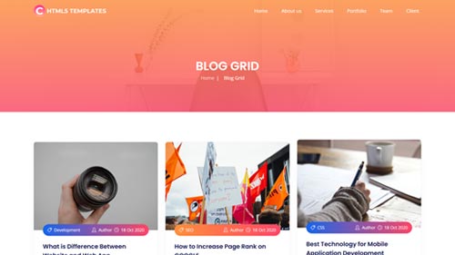 Canva Events & Blogs Section – Modern Bootstrap Template for Agencies