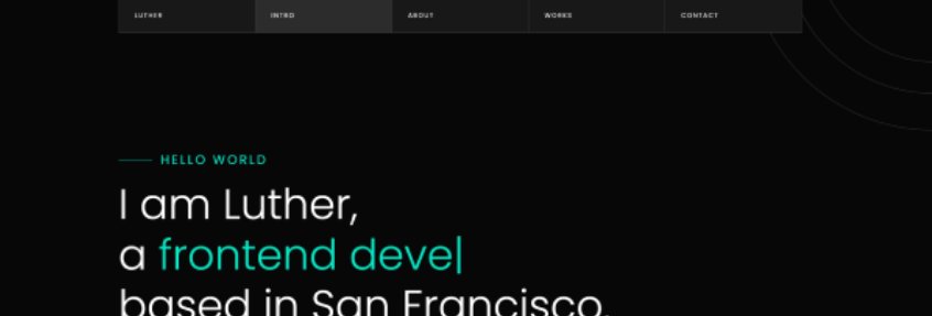 Luther Modern Bootstrap Portfolio Landing Page, Personal Resume Template, Creative One-Page Portfolio Preview