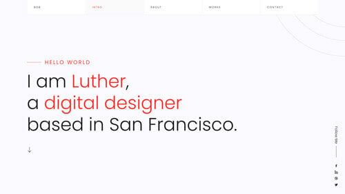 Luther Portfolio Landing Page Overview – Bootstrap One-Page Portfolio Template with Clean UI and Feature Highlights