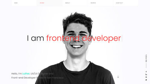 Luther Resume Landing Page Overview – Bootstrap Resume Template with Clean UI and Feature Highlights