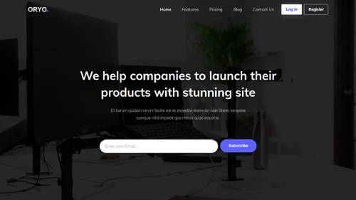 ORYO Angular Business Template – One-Page Angular Corporate Landing Page