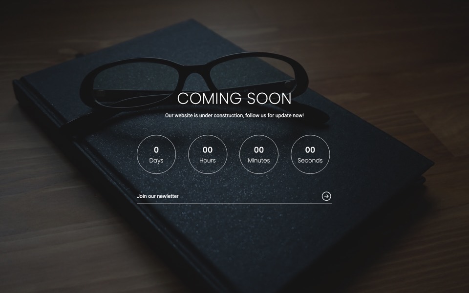 Porto Angular template Coming Soon page