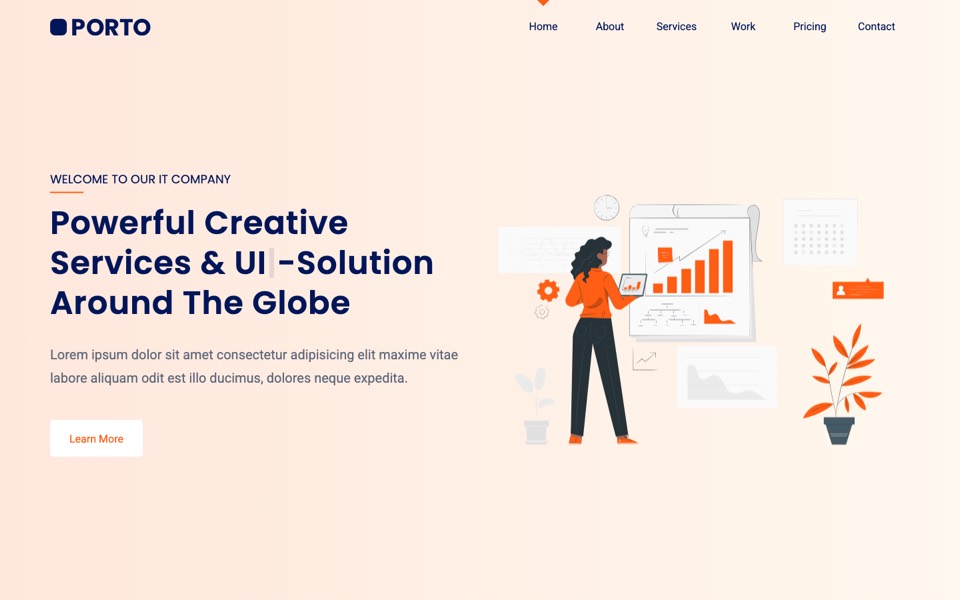 Porto Angular 22 template multipurpose homepage